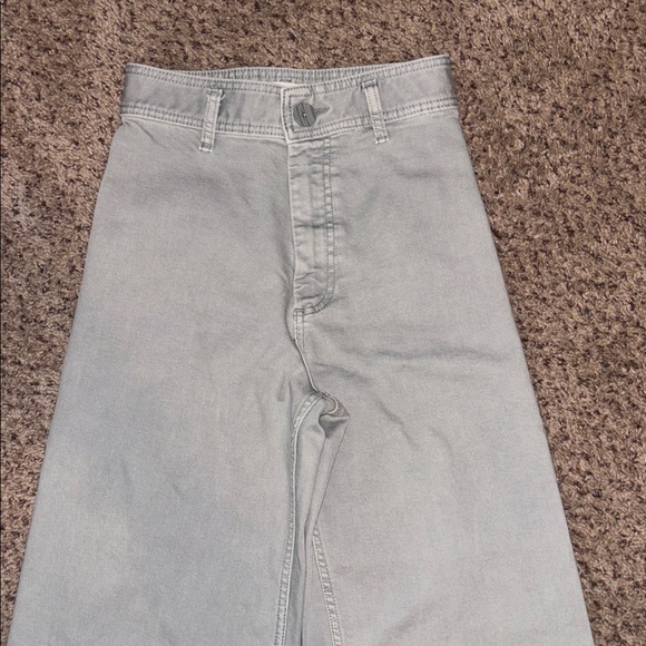 ZARA THE HIGH RISE MARINE STRAIGHT JEANS Size 4 - Picture 5 of 7